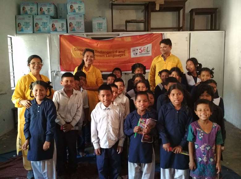 The SEL team with the Raji children