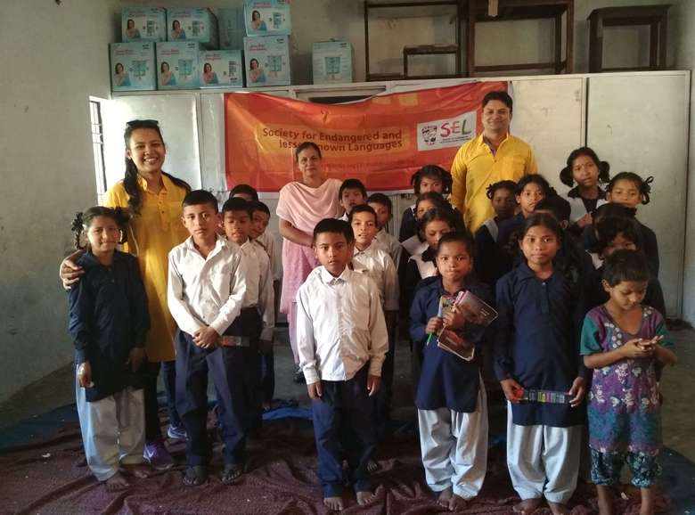 Raji students of Rajakiya Ashram Paddhati Uchchatar Madhyamik Vidyalaya, Baluwakot, Pithoragarh, who took part in various activities organized by SEL