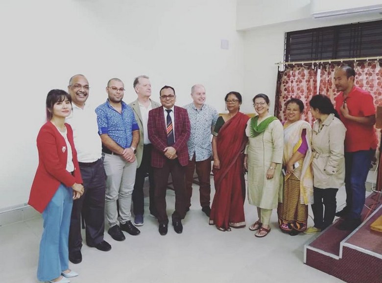 Prof. Madhumita Barbora, Co ordinator CEL, Tezpur with other scholars